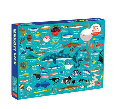 Puzzle 1000 pieces of mudpuppy sea animals στο Bebe Maison