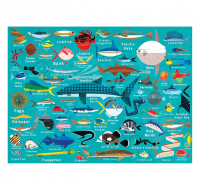 Παζλ 1000 κομματιών Mudpuppy Ζώα της θάλασσας στο Bebe Maison