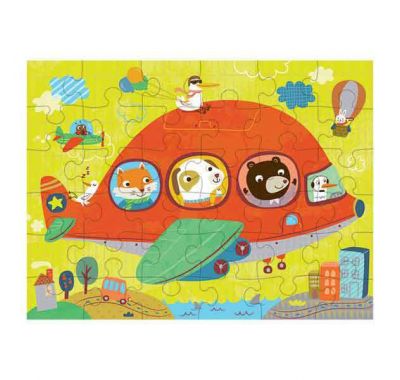 Παζλ ταξιδίου 36 κομματιών σε υφασμάτινη τσάντα Mudpuppy Αεροπλάνα στο Bebe Maison