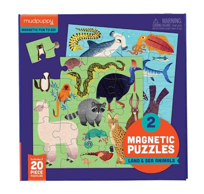 Puzzle magnetic mudpuppy animals of land and sea " στο Bebe Maison