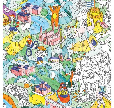 Αφίσα γίγας για ζωγραφική OMY Ελλάδα στο Bebe Maison