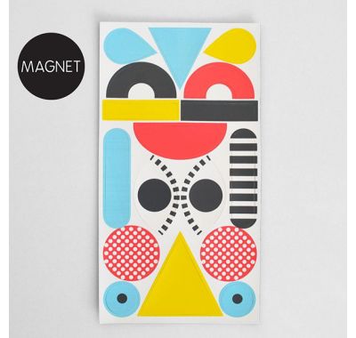 Κρεμαστάρι τοίχου & μαγνητικά σχήματα TRESXICS Πρόσωπο λευκό-πολύχρωμο στο Bebe Maison