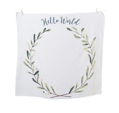 Βρεφικό σετ δώρου με milestones Lulujo Hello world στο Bebe Maison