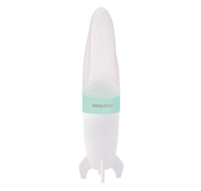 Μπιμπερό σιλικόνης με κουτάλι Kikka Boo Rocket Mint 90ml στο Bebe Maison