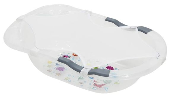 Bathtub with safety net Bebe Stars Primo pink στο Bebe Maison