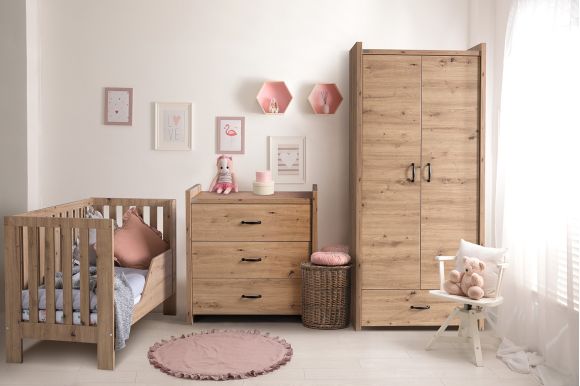 Βρεφικό κρεβάτι καναπές Klups Amelia II oak 120*60 στο Bebe Maison