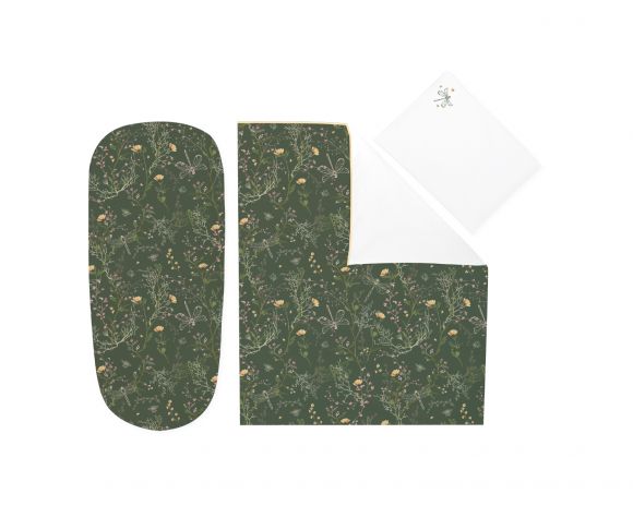 Σετ προίκας για πορτ-μπεμπέ Kikka Boo Secret Garden Green 6τμχ στο Bebe Maison