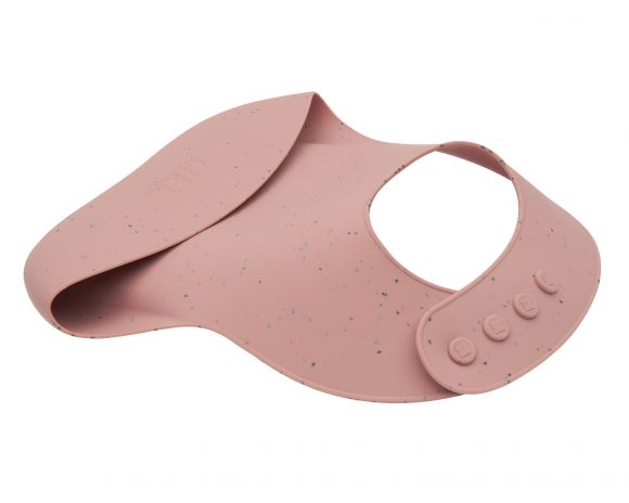 Σαλιάρα Kikka Boo από πλατινένια σιλικόνη Blush στο Bebe Maison