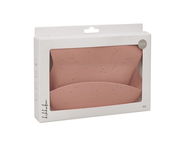 Σαλιάρα Kikka Boo από πλατινένια σιλικόνη Blush στο Bebe Maison