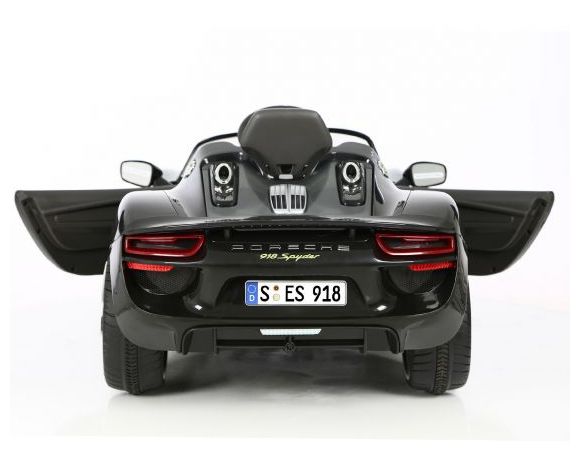Ηλεκτροκίνητο παιδικό αυτοκίνητο τύπου Porsche 918 Spyder 6 volt μαύρο στο Bebe Maison
