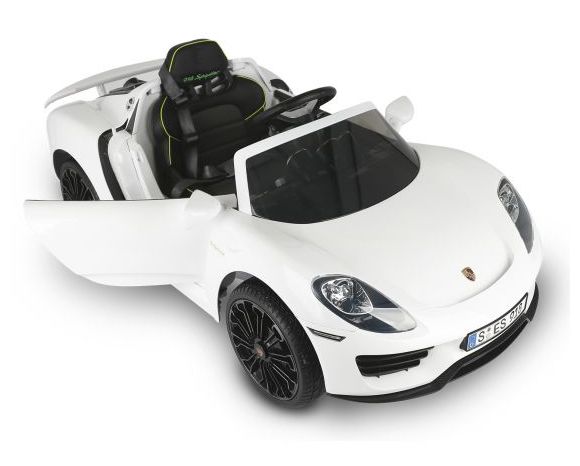 Ηλεκτροκίνητο παιδικό αυτοκίνητο τύπου Porsche 918 Spyder 12 volt λευκό στο Bebe Maison