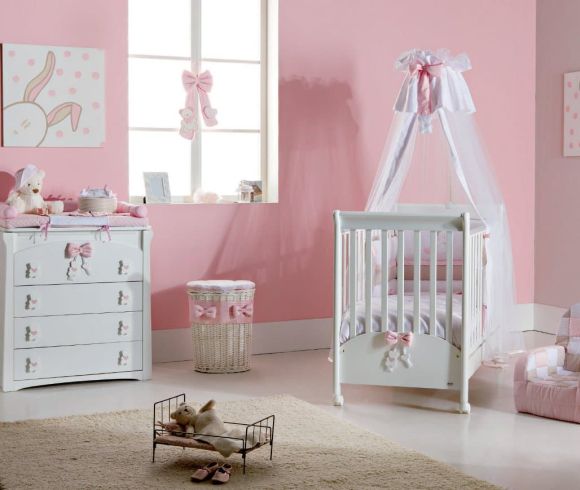 Ολοκληρωμένο βρεφικό δωμάτιο Picci σχέδιο Coco Pink στο Bebe Maison