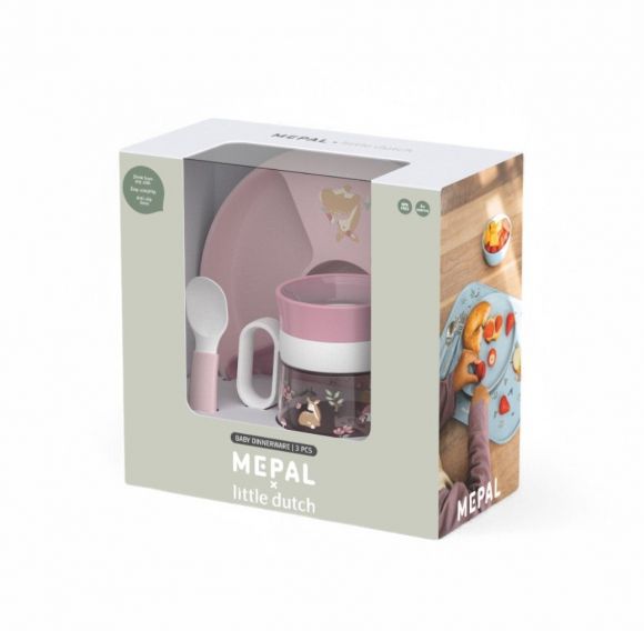 Βρεφικό σετ φαγητού Little Ducth 3 τεμαχίων Mio Fairy Garden στο Bebe Maison