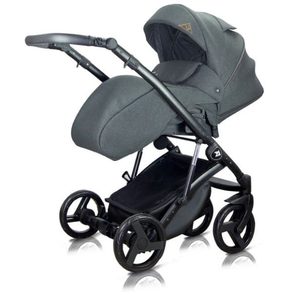 Πολυκαρότσι Milu Kids Atteso ATS 04 Dark Grey με δώρο τους αντάπτορες στο Bebe Maison