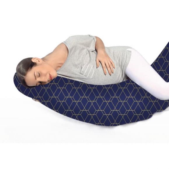 Grecostrom Standard Honey Comb Blue Breast Pillow / Pregnancy Pillow στο Bebe Maison