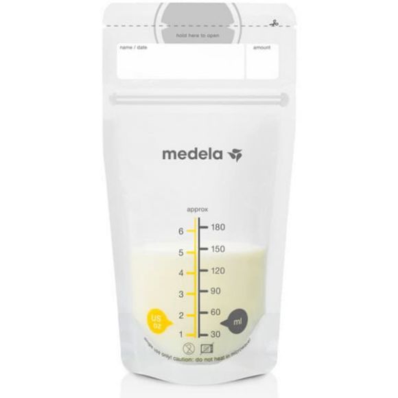 Breast milk storage bags 180ml Medela 25pcs στο Bebe Maison