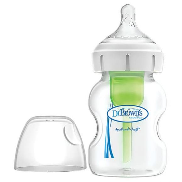 Dr Brown Plastic Plastic 150 ml with wide neck options+ στο Bebe Maison