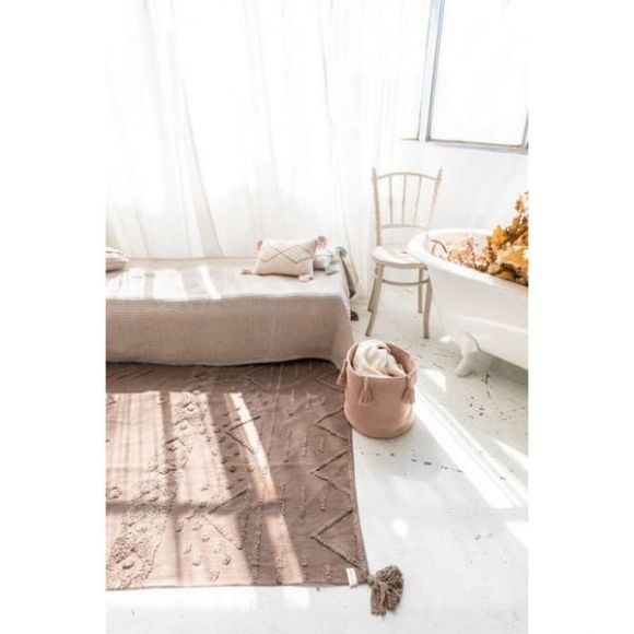 Καλάθι αποθήκευσης Lorena Canals Woody Vintage Nude 30x30 στο Bebe Maison