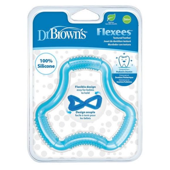 Εύκαμπτος κρίκος Dr Brown's Flexees σιέλ στο Bebe Maison