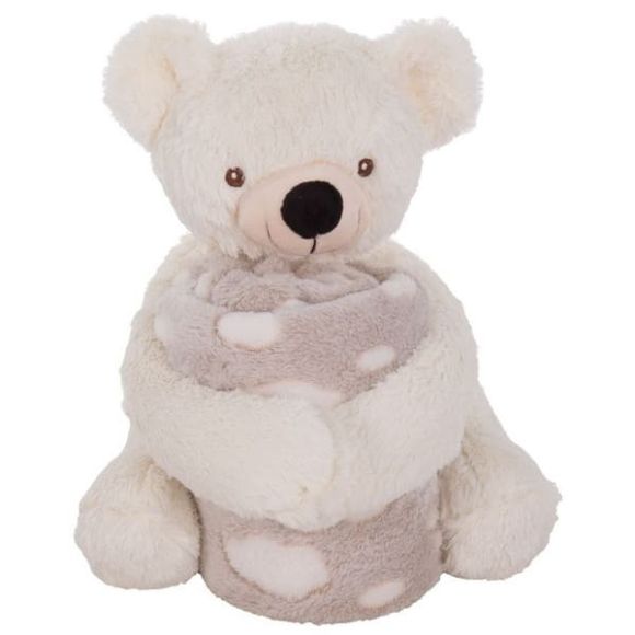 Κουβέρτα fleece αγκαλιάς Kikka Boo Set Toy and Blanket Teddy στο Bebe Maison