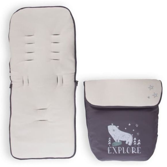 Foot bag - sleeping bag Kikka Boo Polar Bear Gray στο Bebe Maison