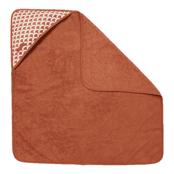 Μπουρνουζοπετσέτα Little Dutch Sunrise Rust 75 x 75 στο Bebe Maison