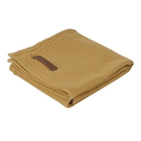 Κουβερτάκι αγκαλιάς - ύπνου Little Dutch Pure Ochre 120 x 120εκ. στο Bebe Maison