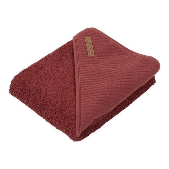 Μπουρνουζοπετσέτα Little Dutch Pure Indian Red 75 x 75 στο Bebe Maison