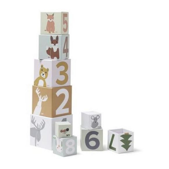 Πυραμίδα ταξινόμησης 10 κύβων με αρίθμηση Kids Concept στο Bebe Maison