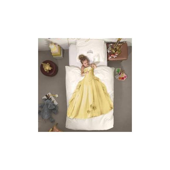 Σετ παπλωματοθήκης Snurk Πριγκίπισσα κίτρινο 140 x 200 στο Bebe Maison