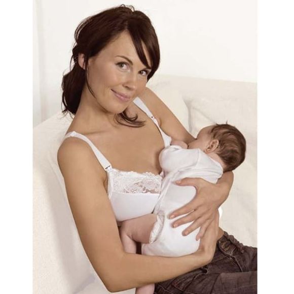 Carriwell breastfeeding lace bra with lowering case I, II, III, IV, V, VI, VII White στο Bebe Maison