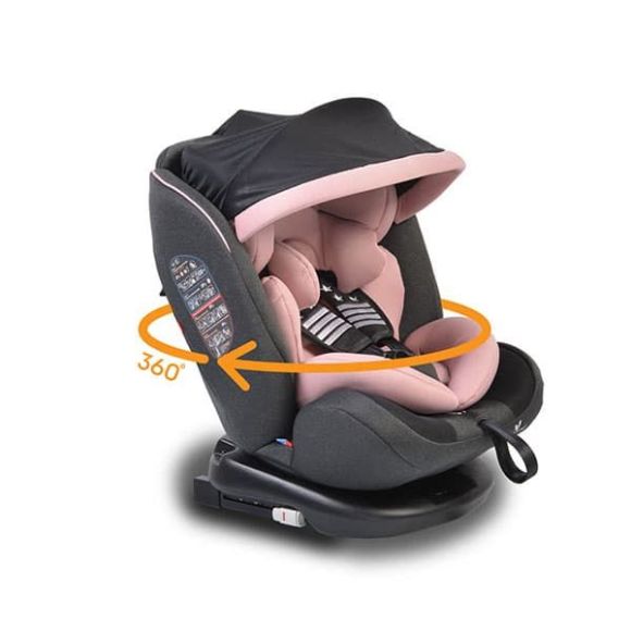 Κάθισμα αυτοκινήτου Cangaroo 0-36kg isofix 360° Pilot Pink στο Bebe Maison