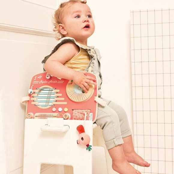 Ξύλινο ταμπλό δραστηριοτήτων Lilliputiens Ράδιο στο Bebe Maison