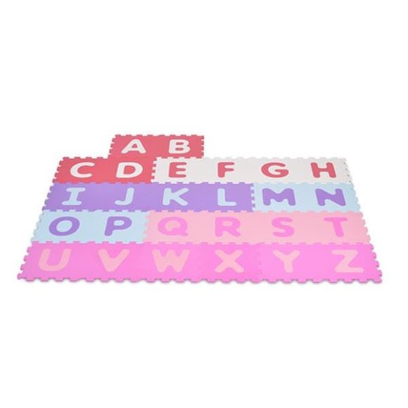 Χαλάκι Παζλ δαπέδου Cangaroo Alphabet pink 26τμχ στο Bebe Maison