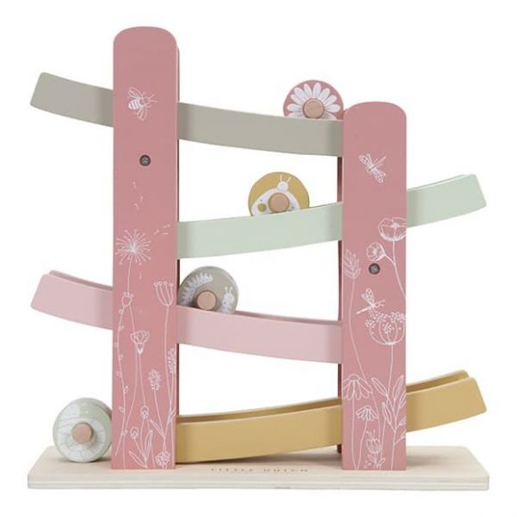 Ξύλινη πίστα αγώνων με αυτοκινητάκια Little Dutch Flowers στο Bebe Maison
