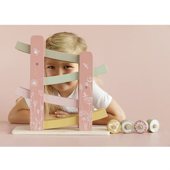 Ξύλινη πίστα αγώνων με αυτοκινητάκια Little Dutch Flowers στο Bebe Maison
