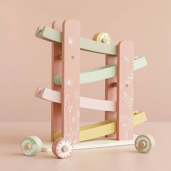 Ξύλινη πίστα αγώνων με αυτοκινητάκια Little Dutch Flowers στο Bebe Maison