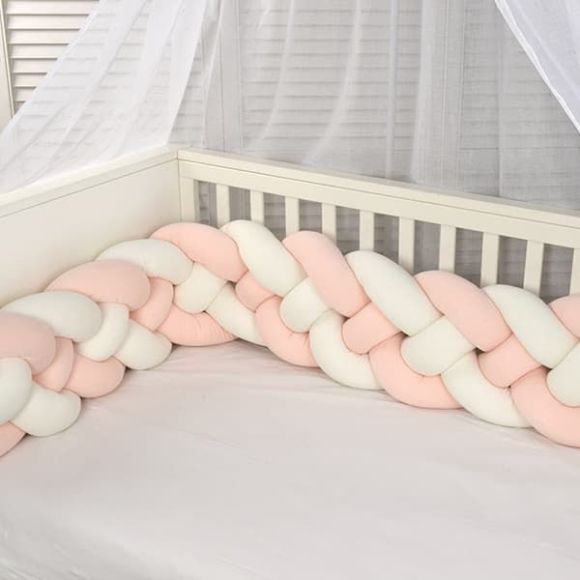 Braid always quadruple jersey Baby Oliver off-white / salmon στο Bebe Maison