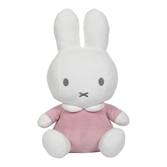 Υφασμάτινο λούτρινο 60cm Miffy Pink με εσωτερικό κουδουνάκι στο Bebe Maison