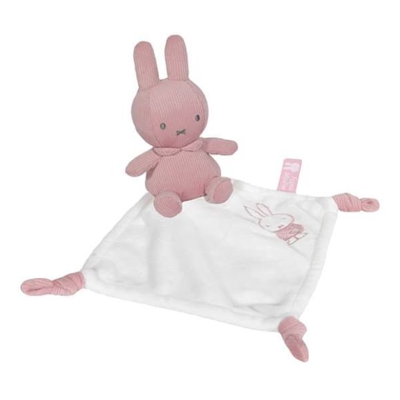 Σετ δωρου Miffy Pink λούτρινο 20 εκ. πανάκι παρηγοριάς & κουδουνίστρα σε συσκευασία κουτί στο Bebe Maison