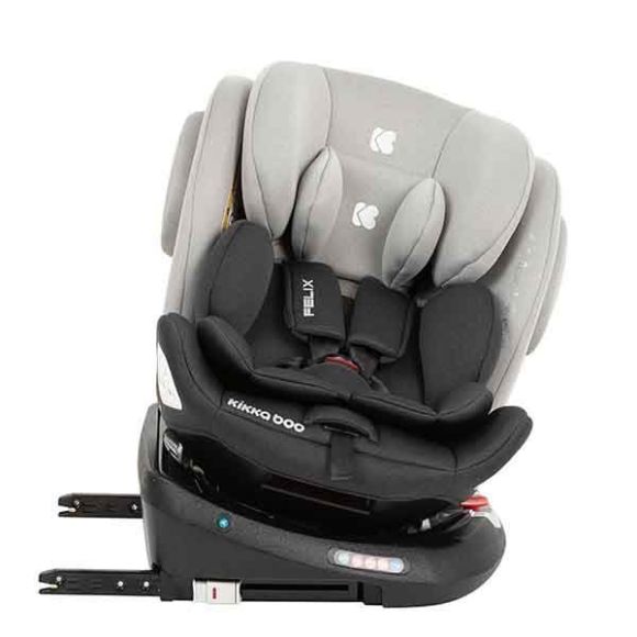 Κάθισμα αυτοκινήτου Kikka Boo  0-36 Isofix 360° Felix Light Grey στο Bebe Maison