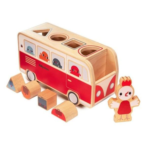 Wooden Schedule Match Bus Lilliputiens Paulette στο Bebe Maison