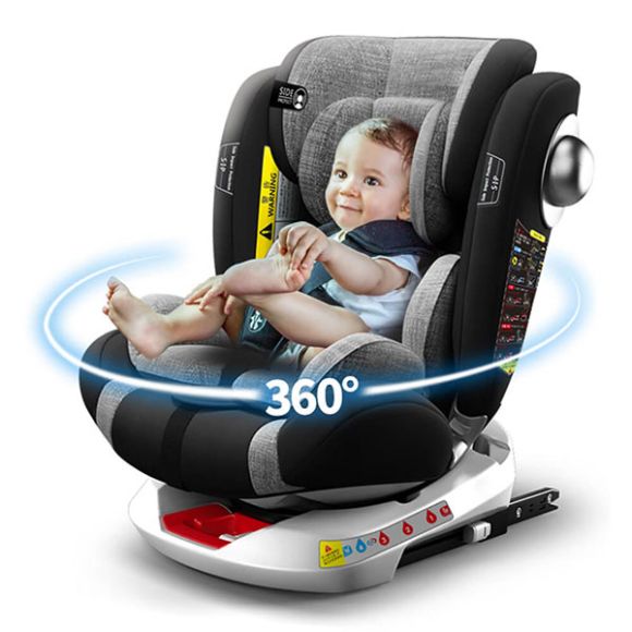 Παιδικό κάθισμα αυτοκινήτου Bebe Stars  0-36 Isofix 360° Macan black στο Bebe Maison