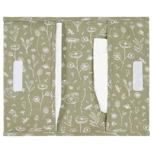 Φορητή θήκη για πάνες Little Dutch Wild Flowers Olive 31x25 στο Bebe Maison