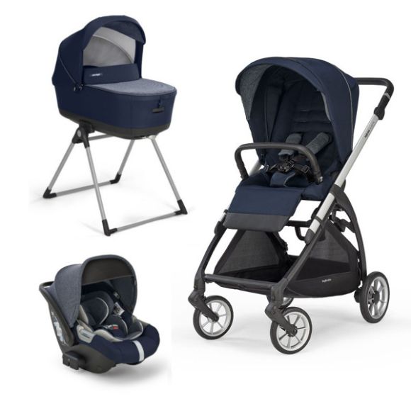 Πολυκαρότσι 3 σε 1 Inglesina Quattro Electa Soho Blue χρώμα σκελετού silver black στο Bebe Maison