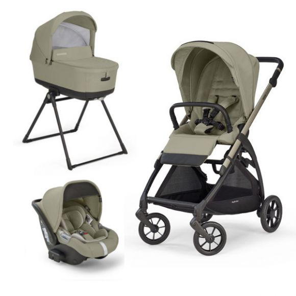 Πολυκαρότσι 3 σε 1 Inglesina Quattro Electa Nolita Beige χρώμα σκελετού iridium black στο Bebe Maison