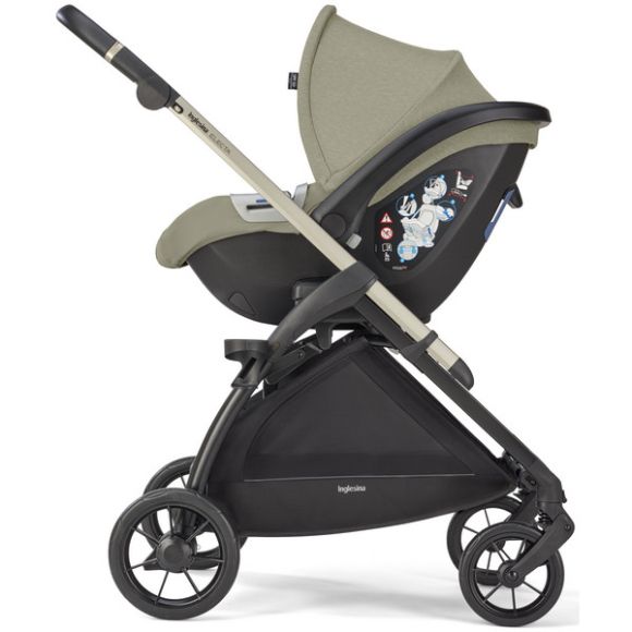 Πολυκαρότσι 2 σε 1 Inglesina Duo Electa Greenwich Silver χρώμα σκελετού silver black στο Bebe Maison