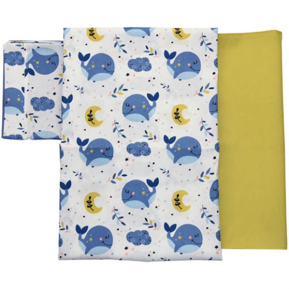 Bebe Stars Whale baby linen set στο Bebe Maison