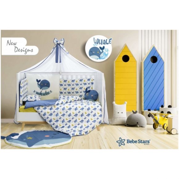 Bebe Stars Baby Dowry Set 9 TMX Whale στο Bebe Maison