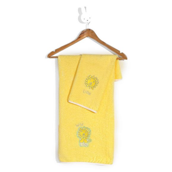 Σετ πετσέτες μωρού 2 τμχ Miffy σχέδιο 58 κίτρινο στο Bebe Maison